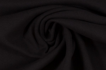 Bündchen "Heike", Strickschlauch, schwarz, 0,5 m